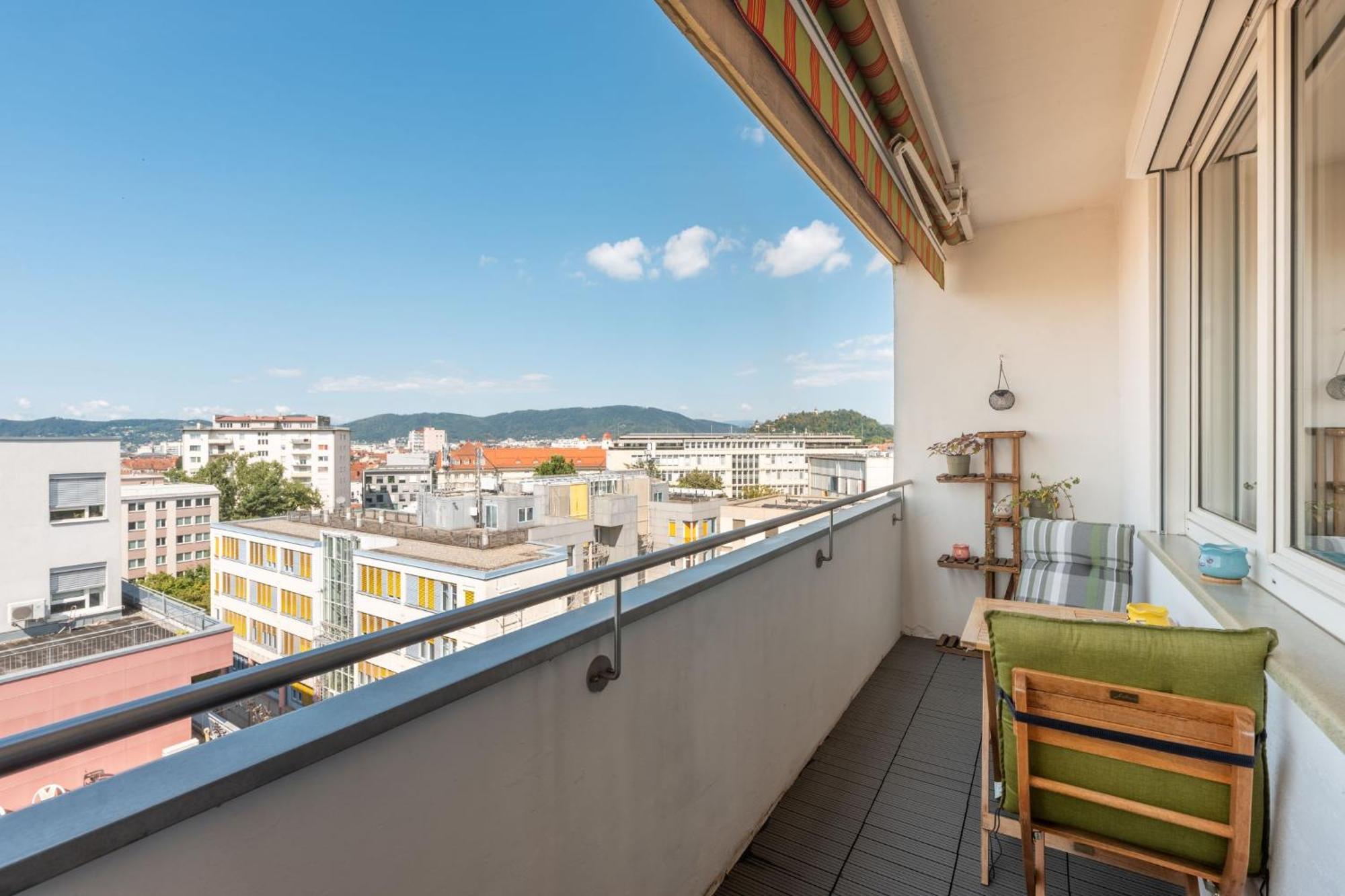Tamliving Zentrum Luxus Parken Messe Wifi Traumaussicht Sunrise&Sunset Graz Dış mekan fotoğraf